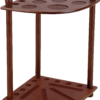 Standard 8 Cue Corner Floor Rack - Chocolate